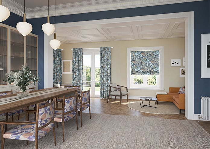 Paloma, Indigo - Motorised Roman Blind - Image 6